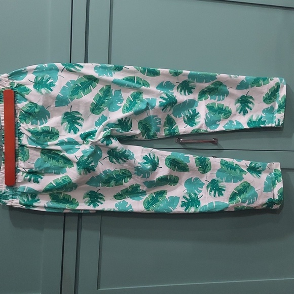 JCrew palm-print draw string pant - Picture 2 of 4